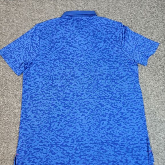 Nike Dri-Fit Texas Rangers Mens Golf MLB Baseball Polo Shirt Size XL Blue Rare - Picture 2 of 13